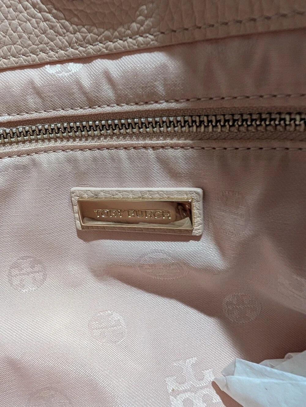 Tory Burch Thea Pebbled Leather Slouchy Hobo Bag & Matching Zip Wallet Set